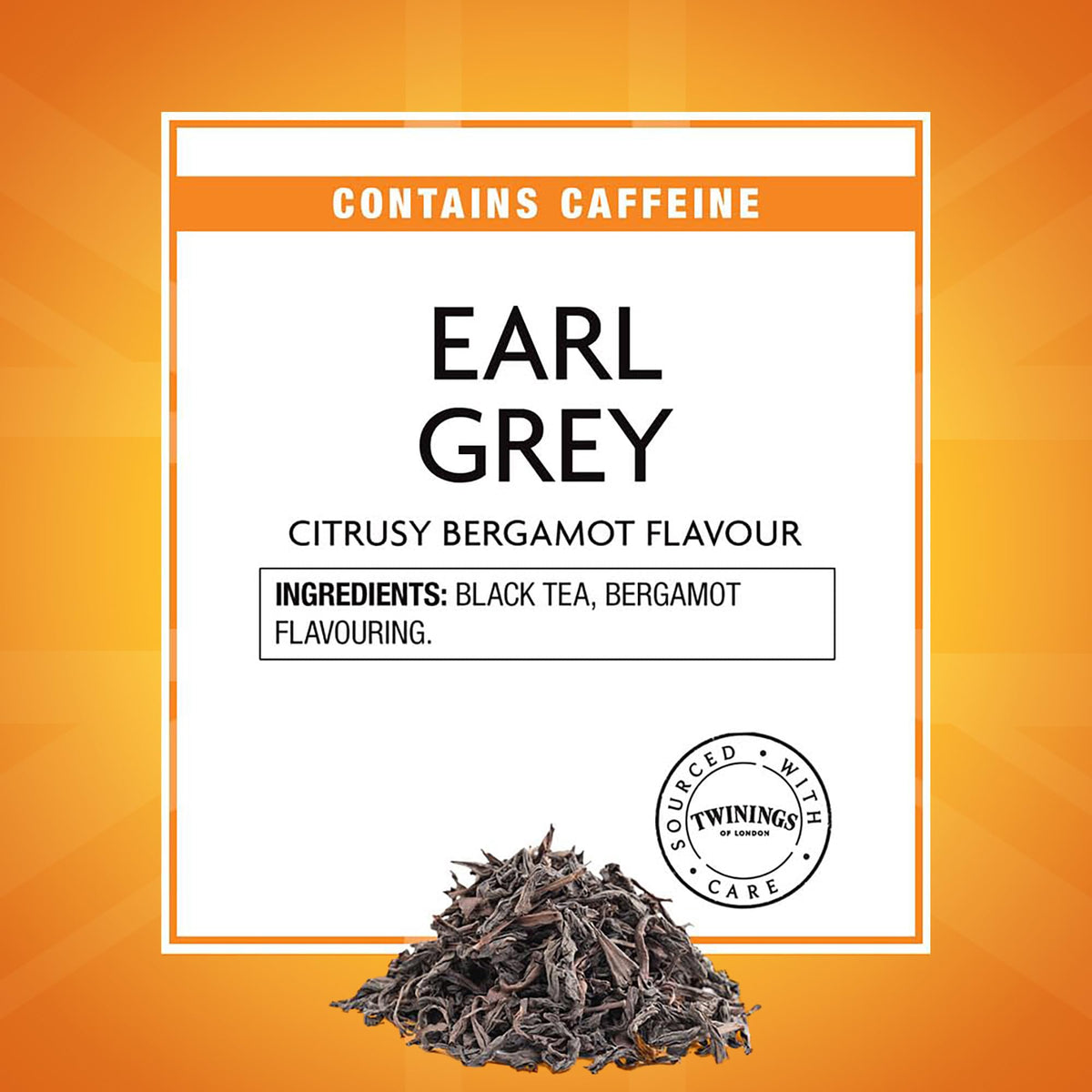 Twinings tea cup steaming with Earl Grey brewed for a comforting moment