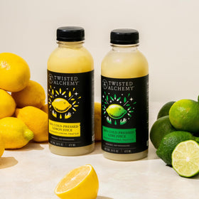 Twisted Alchemy Eureka Lemon Juice ideal for marinades, dressings, and bright sauces
