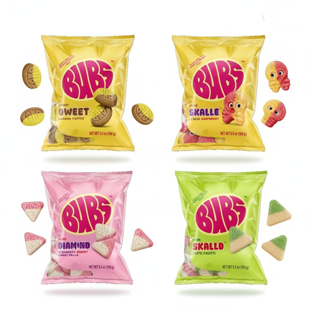 TwistedTreatz BUBS foam candy variety pack for shared snacking and gifting