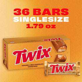 Twix caramel core close-up showing smooth caramel contrast.