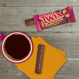 Twix cookie dough bars in a gift box for gifting