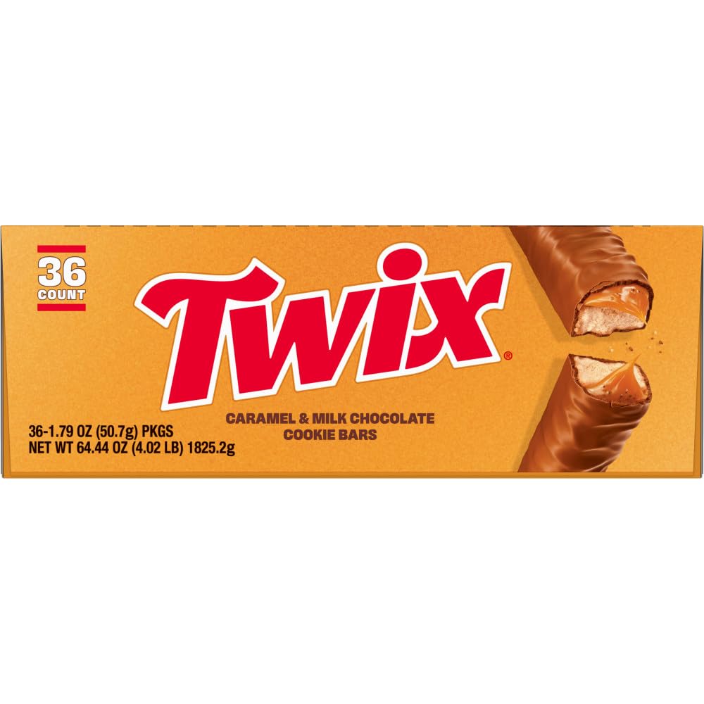 Twix individually wrapped bars ideal for quick, mess-free snacks.