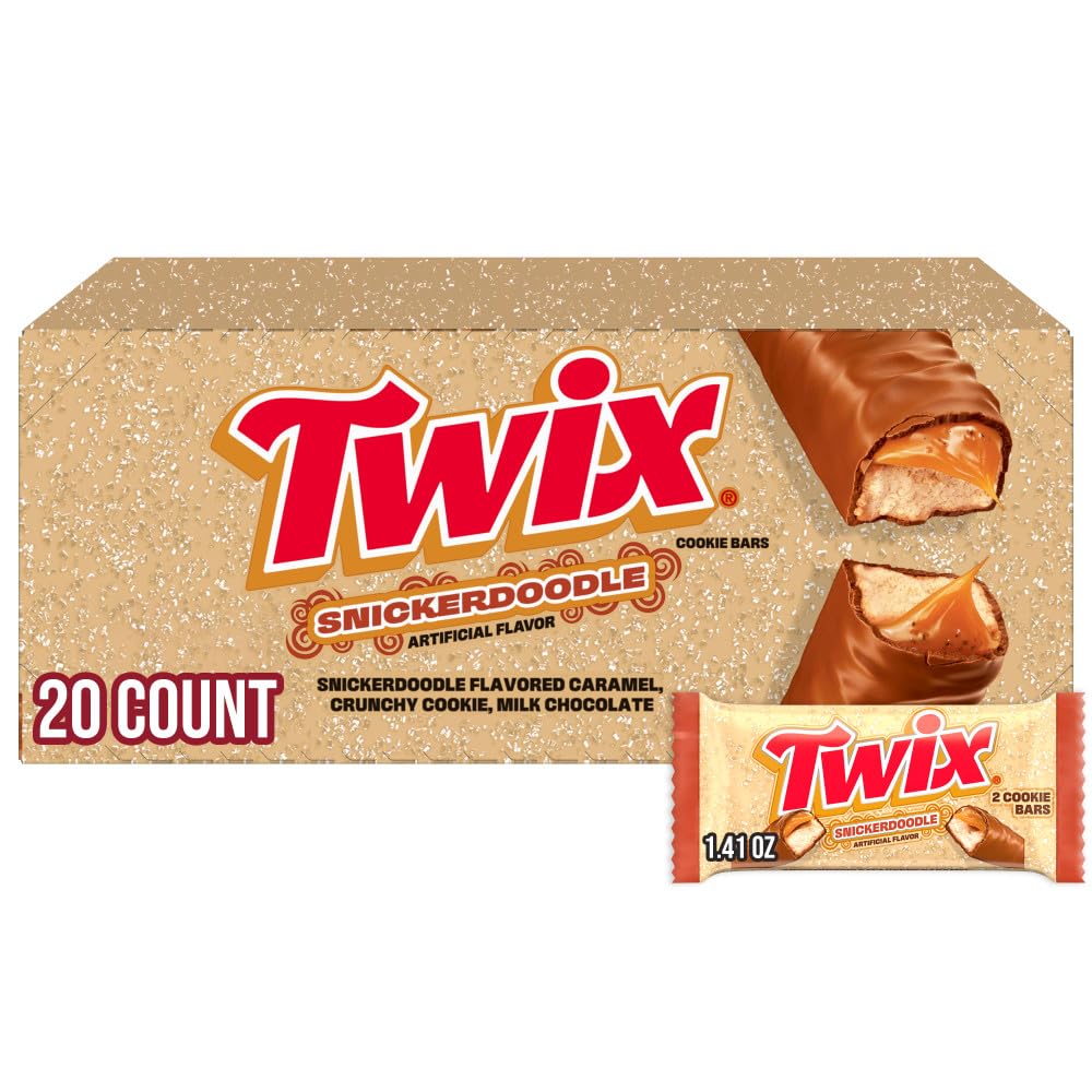 Twix Snickerdoodle bars in packaging ready for bulk movie-night snacking.