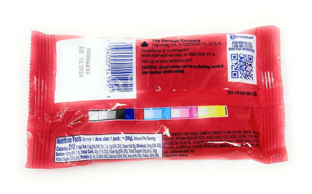 Warning label with wheat and choking hazard on packaging
