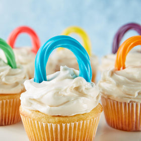 Twizzlers Twists rainbow candy in bowl, ideal for gift tables.
