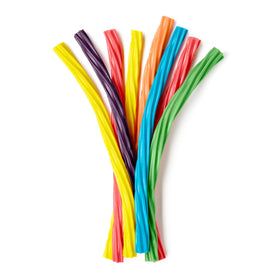 Twizzlers Twists rainbow candy bags, low-fat option for snack time.