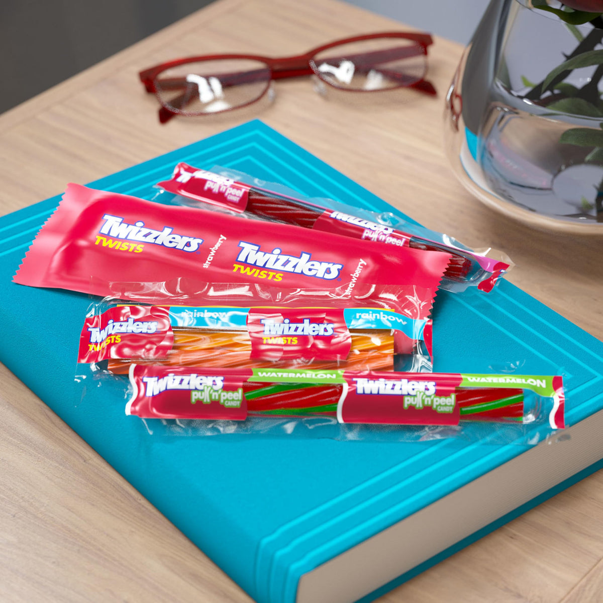 Twizzlers Twists Rainbow flavor candy in colorful assortment