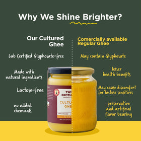 Two Brothers A2 Ghee baking dough for flaky crusts and buttery finish