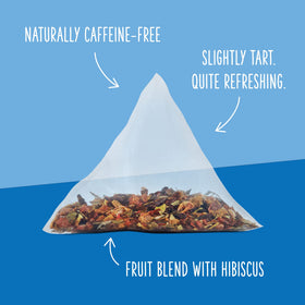 Two Leaves and a Bud Alpine Berry naked sachets in-pack highlight sustainability