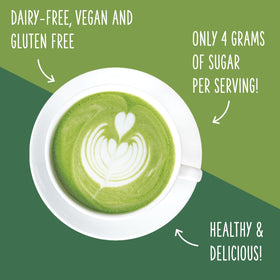 Two Leaves and a Bud Nice Matcha Latte ingredients page emphasizes shade-grown Japanese matcha.
