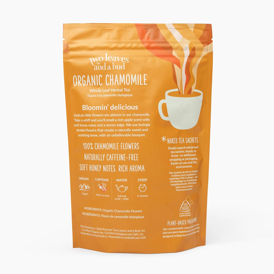Two Leaves and a Bud pyramid sachets maximize infusion for fuller flavor