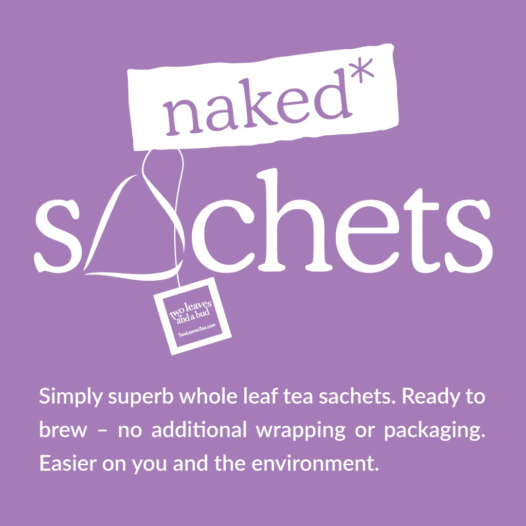 Two Leaves and a Bud resealable bag preserves tea freshness between brews.
