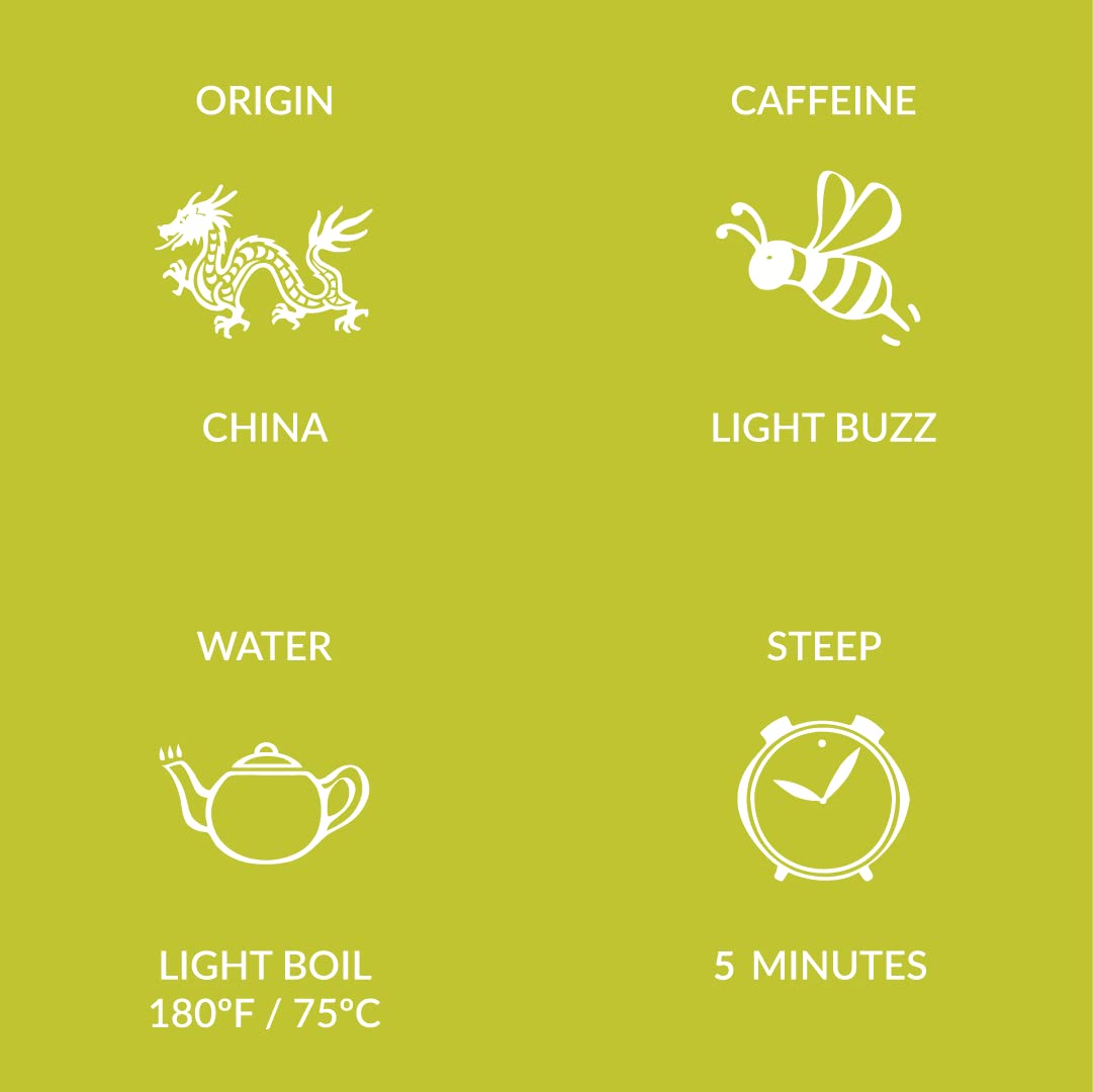 From Basalt, Colorado, Two Leaves and a Bud sources shade-grown, delicate green tea.