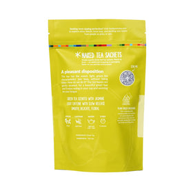 Two Leaves and a Bud Tamayokucha pyramid green tea sachets offer fuller flavor infusion.