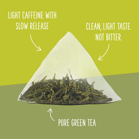 Two Leaves and a Bud compostable sachets packaging minimizes waste while preserving fresh flavor.