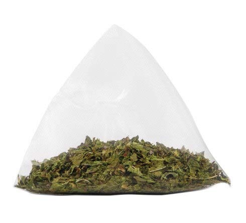 Two Leaves and a Bud tea sachet close-up, highlighting design and premium leaves