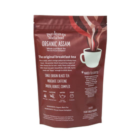 Two Leaves and a Bud Assam whole-leaf pyramid sachet for fuller infusion.