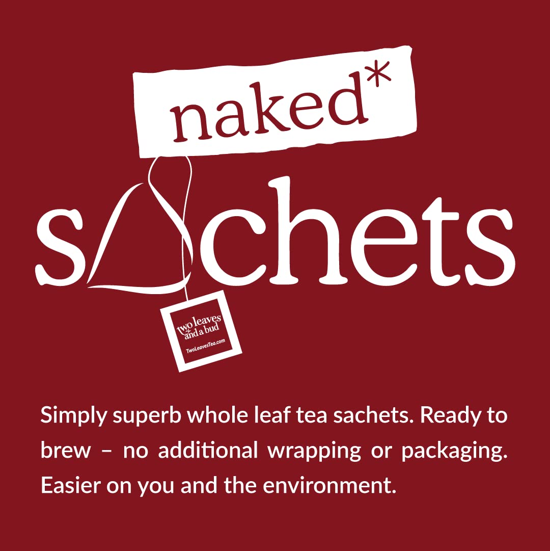 Two Leaves and a Bud eco-friendly compostable sachets reduce waste.