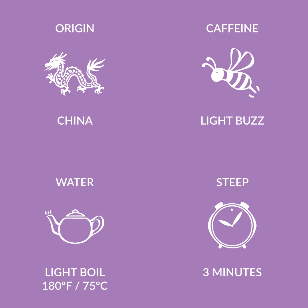 Two Leaves Jasmine green tea steeping cup captures a calm, inviting aroma.
