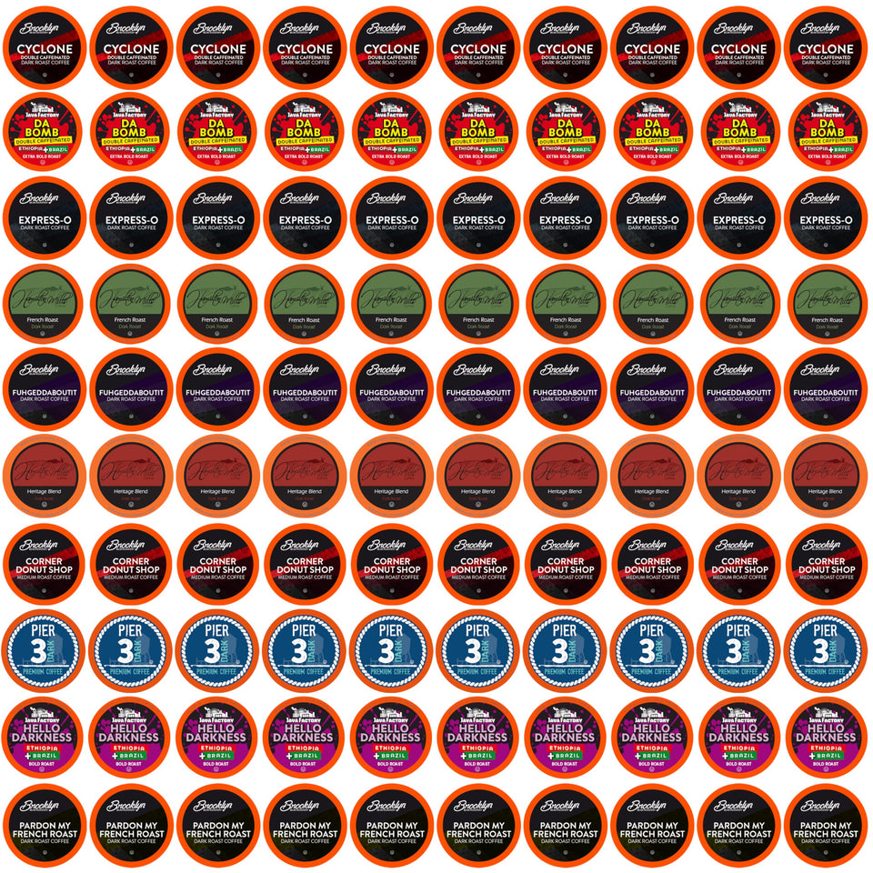 Two Rivers Coffee Bold Roast pods in pack shot for quick bold mornings.