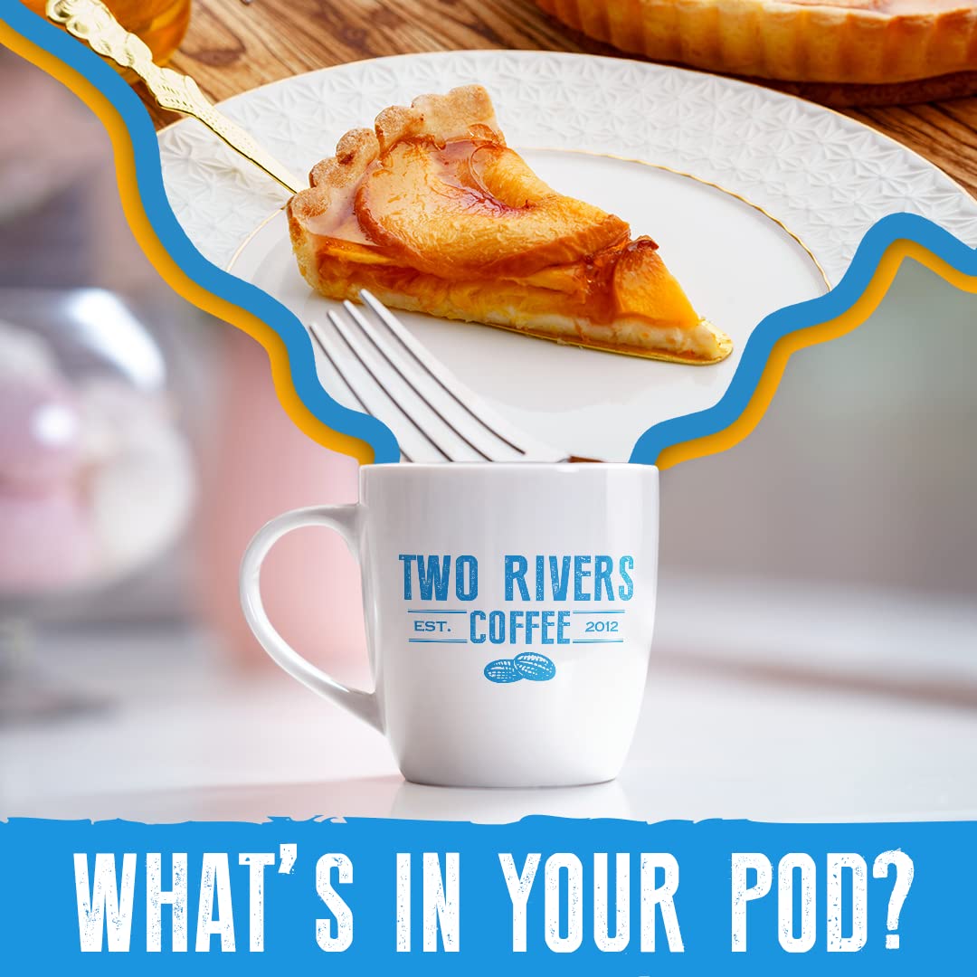 Two Rivers Coffee flavored pods Keurig-2-0 compatibility ensures easy brewing.