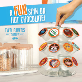 Two Rivers Salted Caramel pod delivers balanced sweet and saltiness in cocoa.