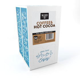 Two Rivers Coffee K Cup compatible pods for easy brewer use.