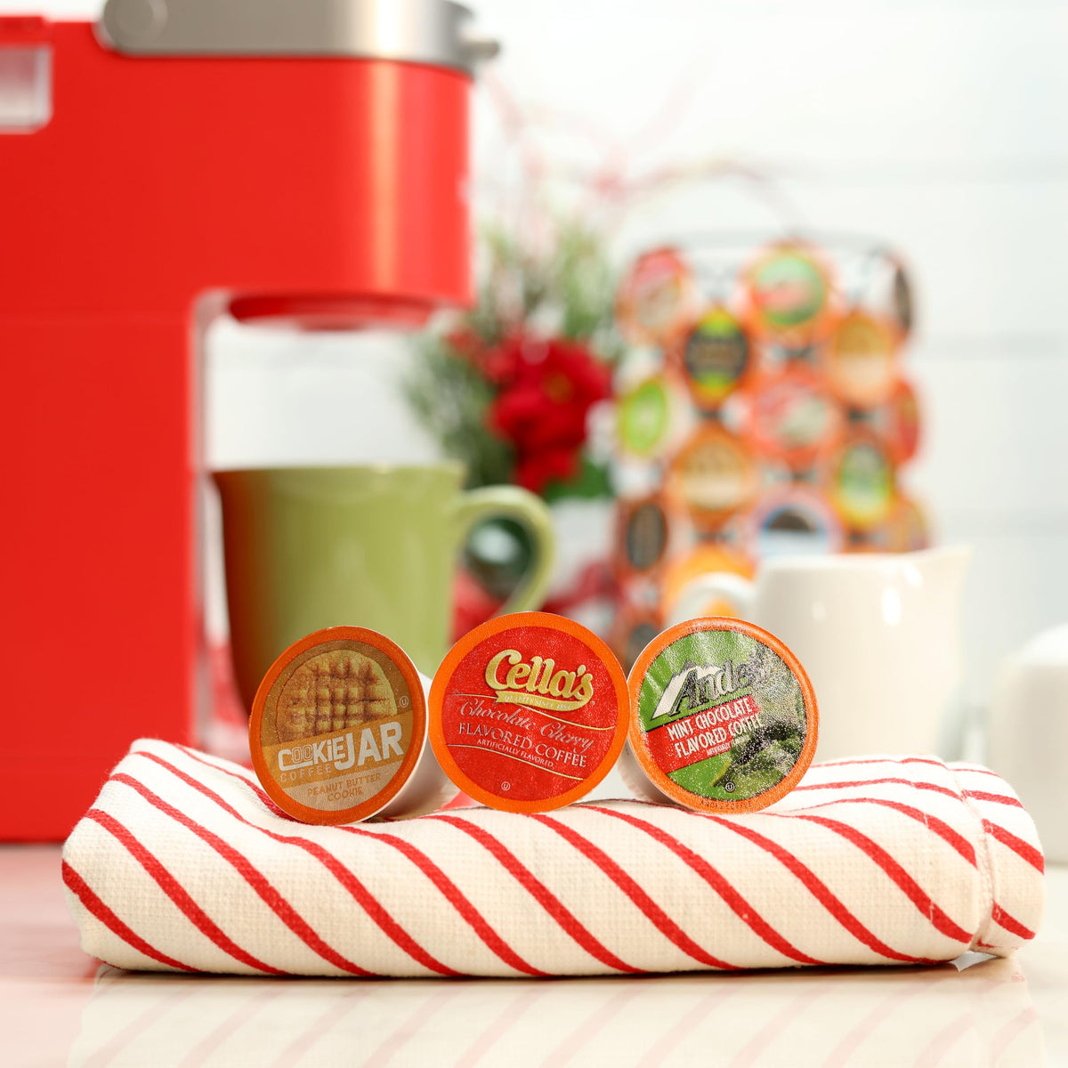 Peppermint mocha pod from Two Rivers for a minty dessert-inspired cup.