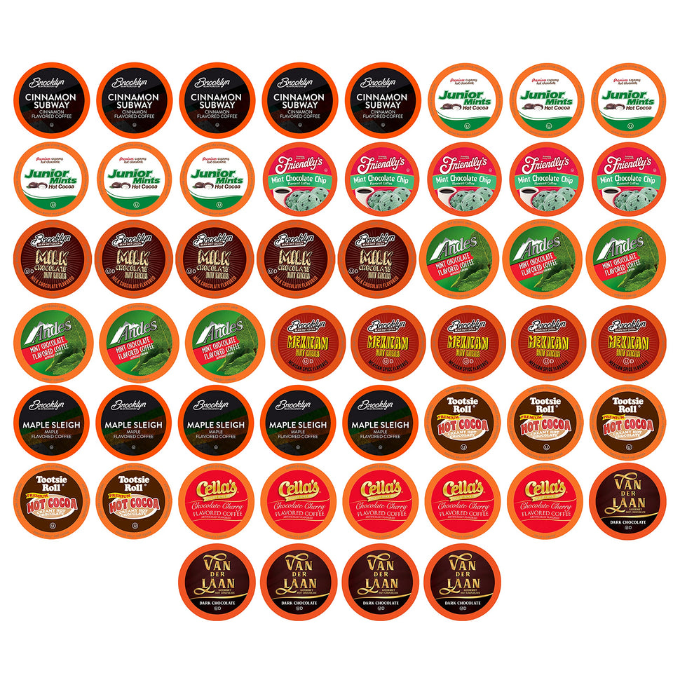 Two Rivers Coffee hot cocoa pods offer creamy cocoa for cozy evenings.