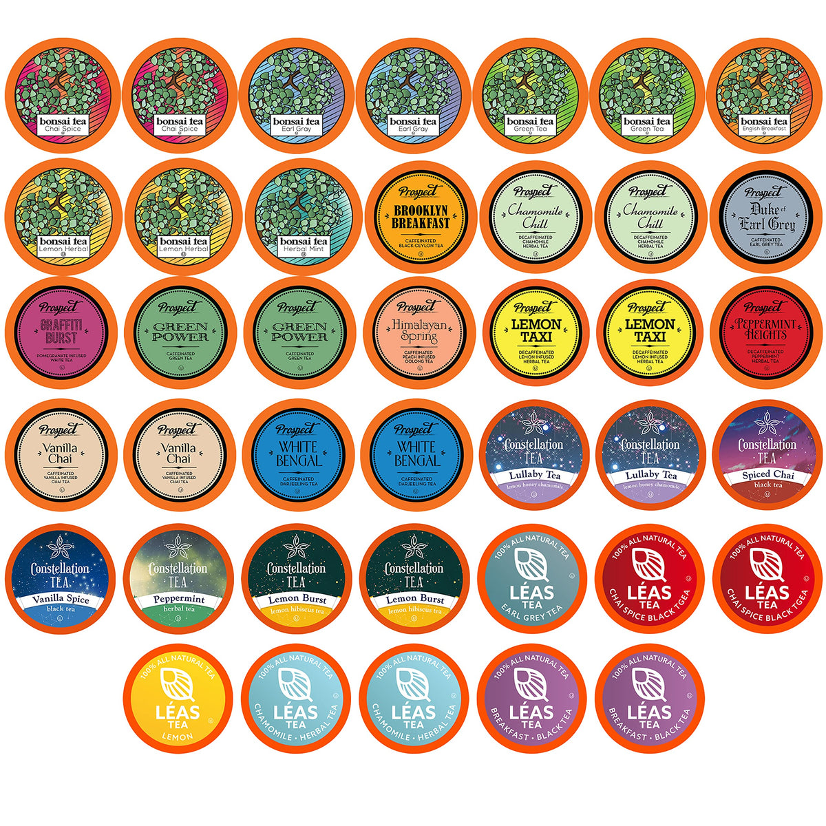 Two Rivers Tea Sampler Earl Grey and Yunnan flavors for quick Keurig brewing