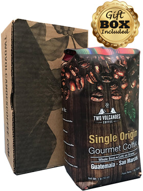 Medium roast aroma from Two Volcanoes Coffee for a balanced cup