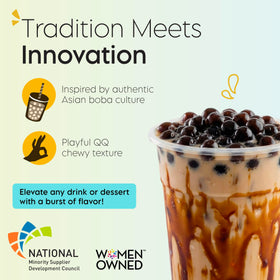 Twrl boba topping for coffee and tea, versatile kitchen staple.