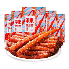 TXDYNLLK Latiao Spicy Strips pack front, inviting casual snacking with bold gluten-rich flavor.