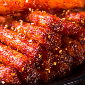 TXDYNLLK Latiao Spicy Strips packaging/date shot emphasizes freshness and shelf life.