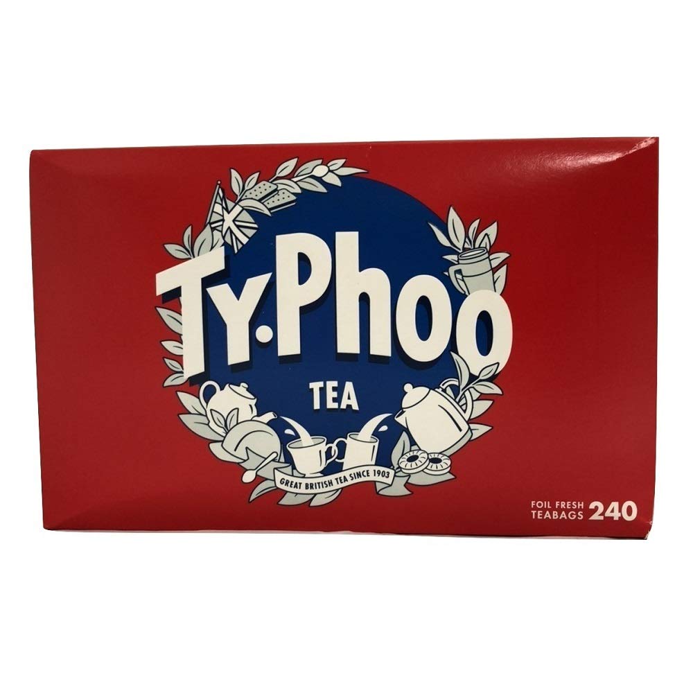 Typhoo Black Tea 240-tea-bags pack for daily home or office brewing.
