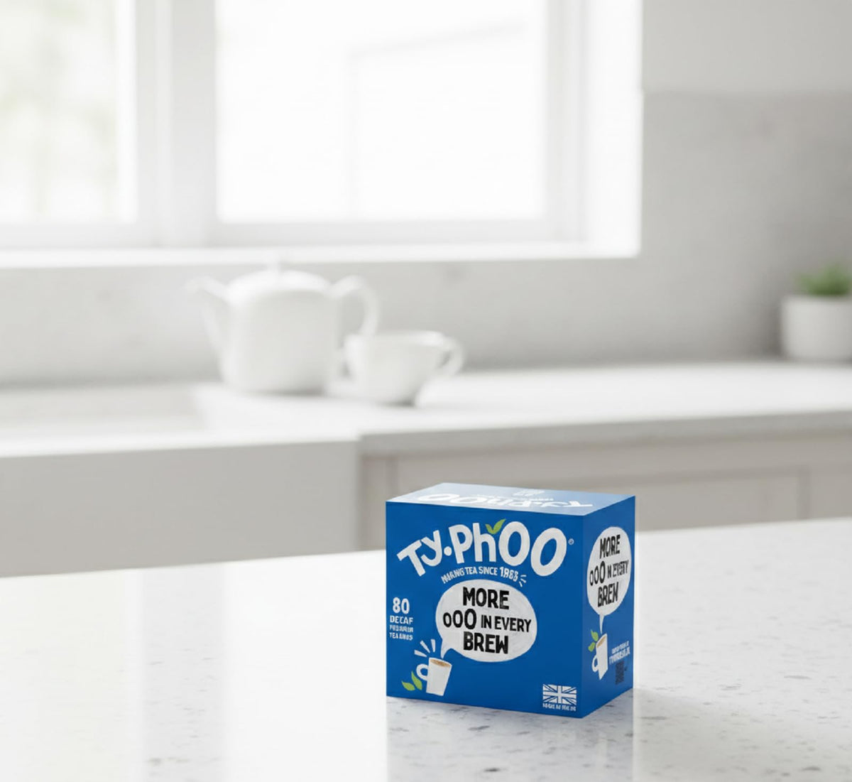 TY.PHOO Decaf cup with steam invites a comforting tea ritual.