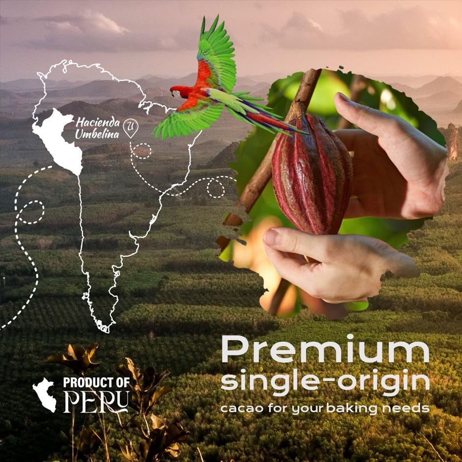 U Chocolate Peruvian Amazon origin scene emphasizes direct-from-farm traceability for chefs.