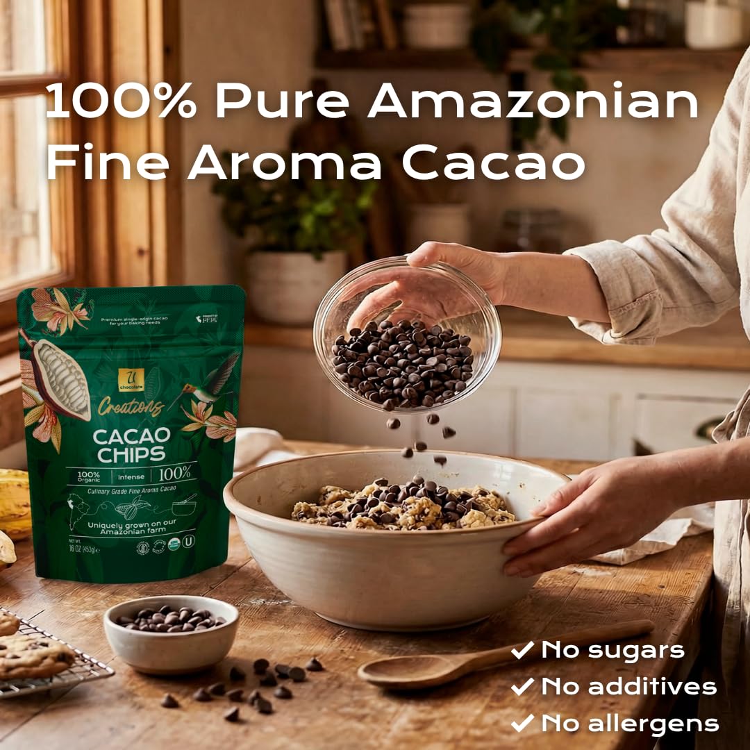 U Chocolate melts smoothly for ganache, baking, and rich chocolate sauces