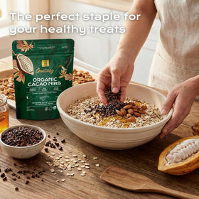 U Chocolate vegan, keto-friendly cacao nibs for guilt-free crunch.