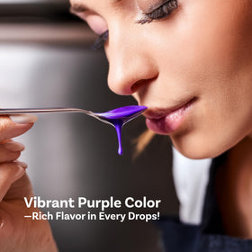 Ube Butterfly purple yam color in a dessert offers vibrant appearance.
