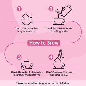 Sipping UBEEKOO tea promotes a relaxing ritual during PMS.