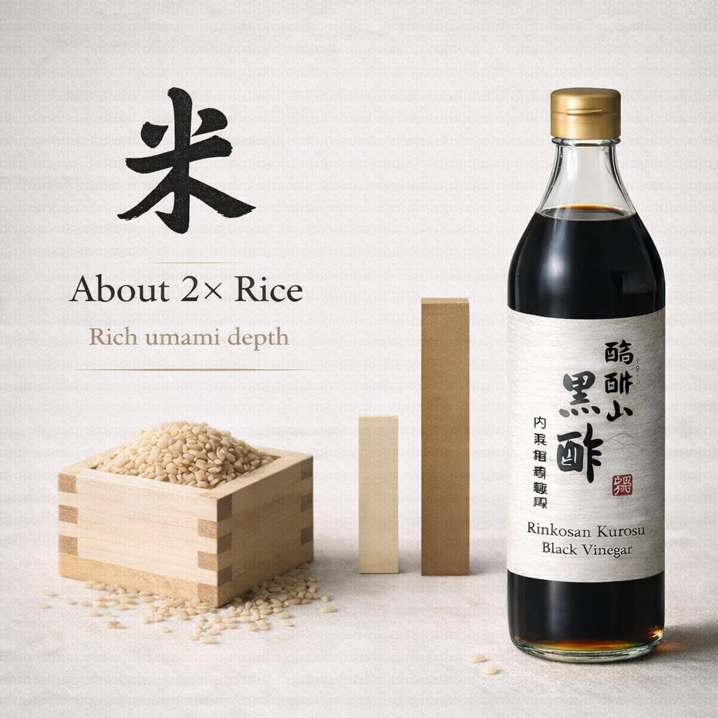 Uchibori Kurozu with ramen dipping sauce pairing.