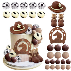 UFROMSKY cowboy hat topper for cakes and cupcakes.