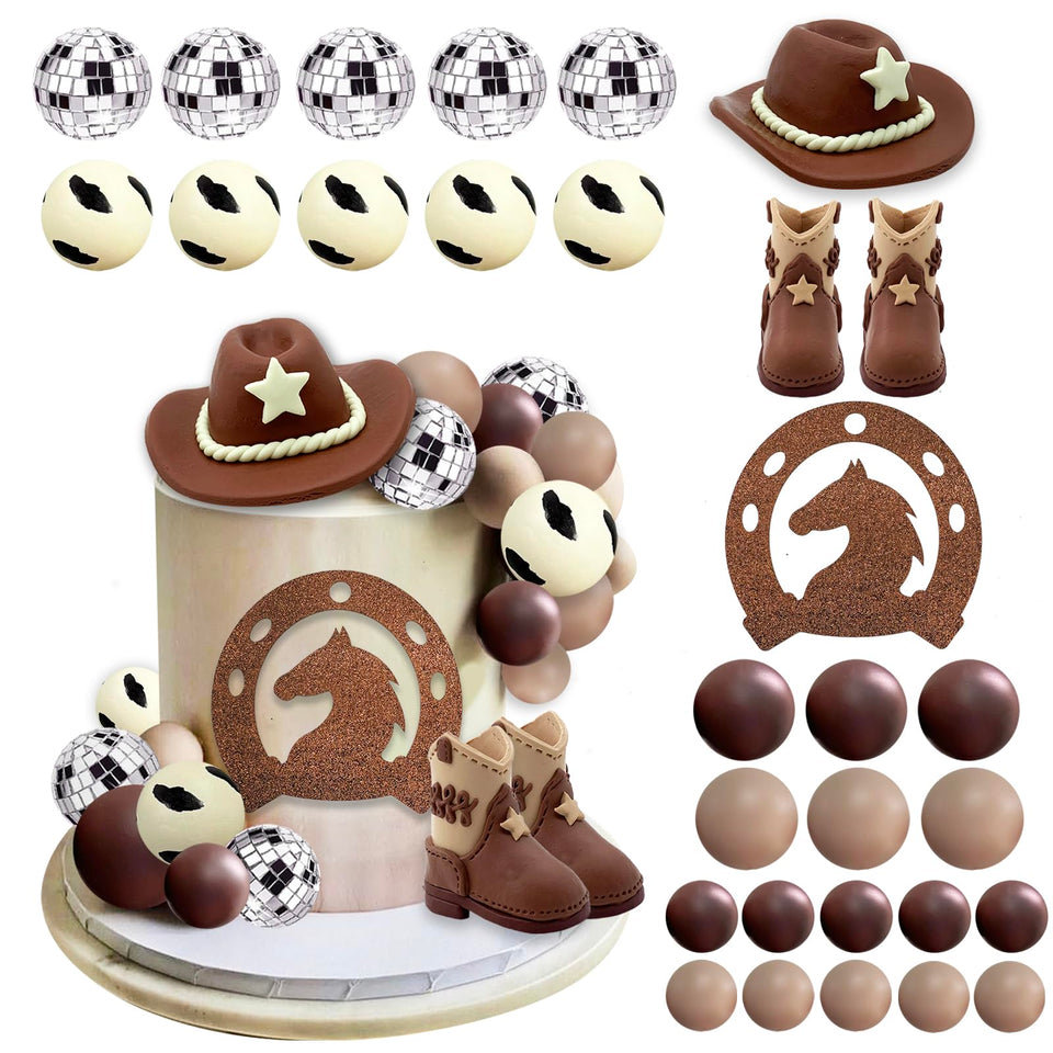UFROMSKY cowboy hat topper for cakes and cupcakes.