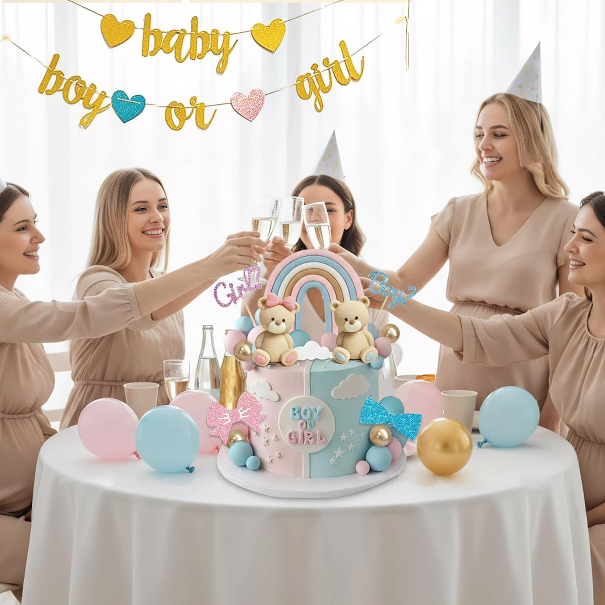 UFROMSKY pink balls provide cute accents for celebration