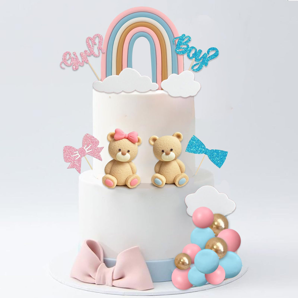 UFROMSKY white cloud toppers add whimsy and light texture