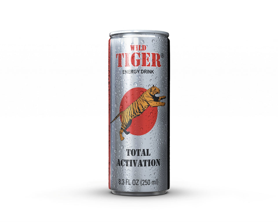 UINCLU Wild Tiger Energy Drink can front view for quick boost on the go.