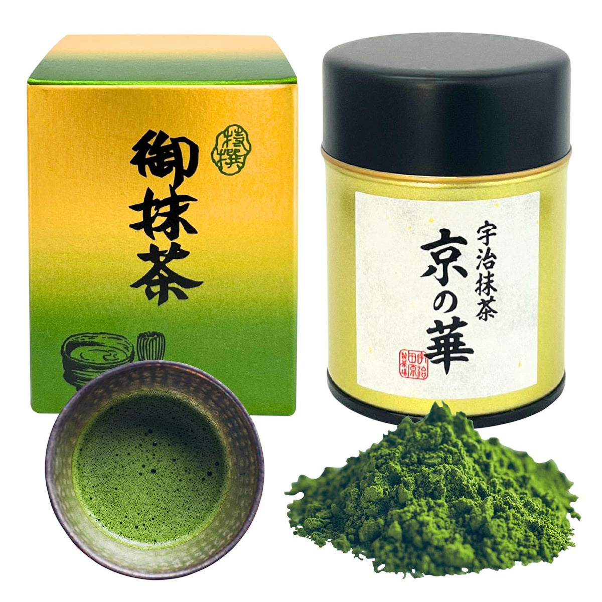 Ujitawara Seichajyo Kyo-no-hana ceremonial matcha tin for premium ceremonies