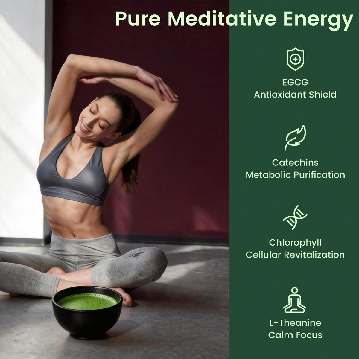 UJITYA ceremonial matcha for lattes and smoothies, versatile use