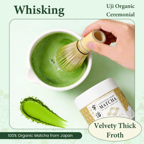 UJITYA matcha whisk foaming for smooth ceremonial tea or latte